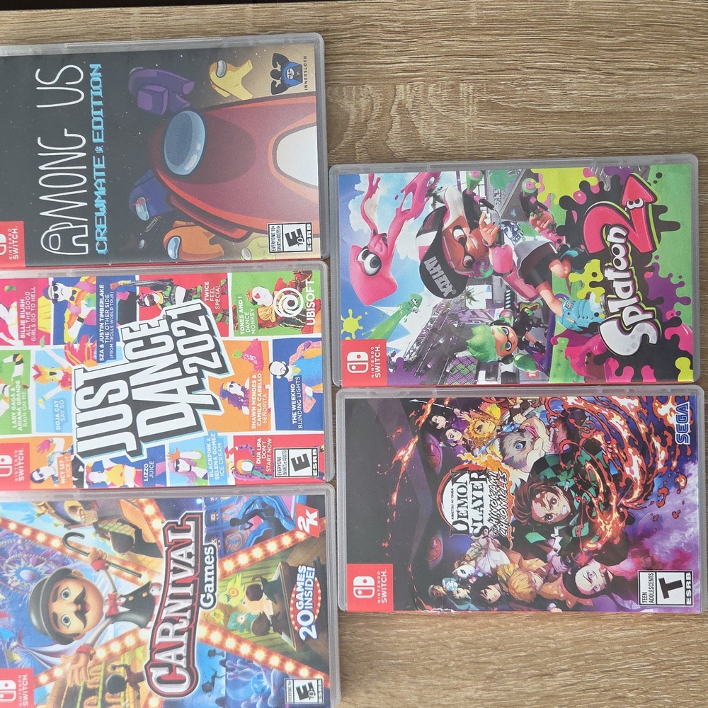 5 Nintendo Switch Game Collection